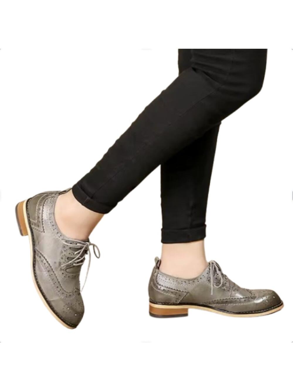 Derby Shoes Women Mona Flying Women's Perforated Oxfords Wingtip 9